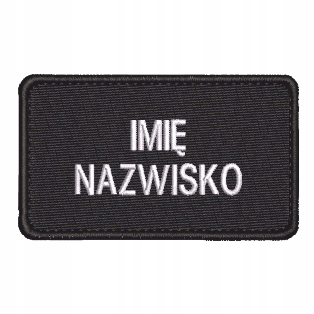 Naszywka OSP imiennik czarny haftowany Ochotnicza Straż Pożarna