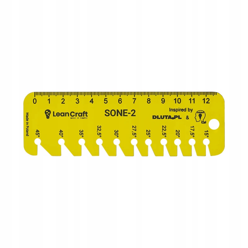 Przyrząd do pomiaru kąta fazy dłut przymiar wielofunkcyjny – SONE-2