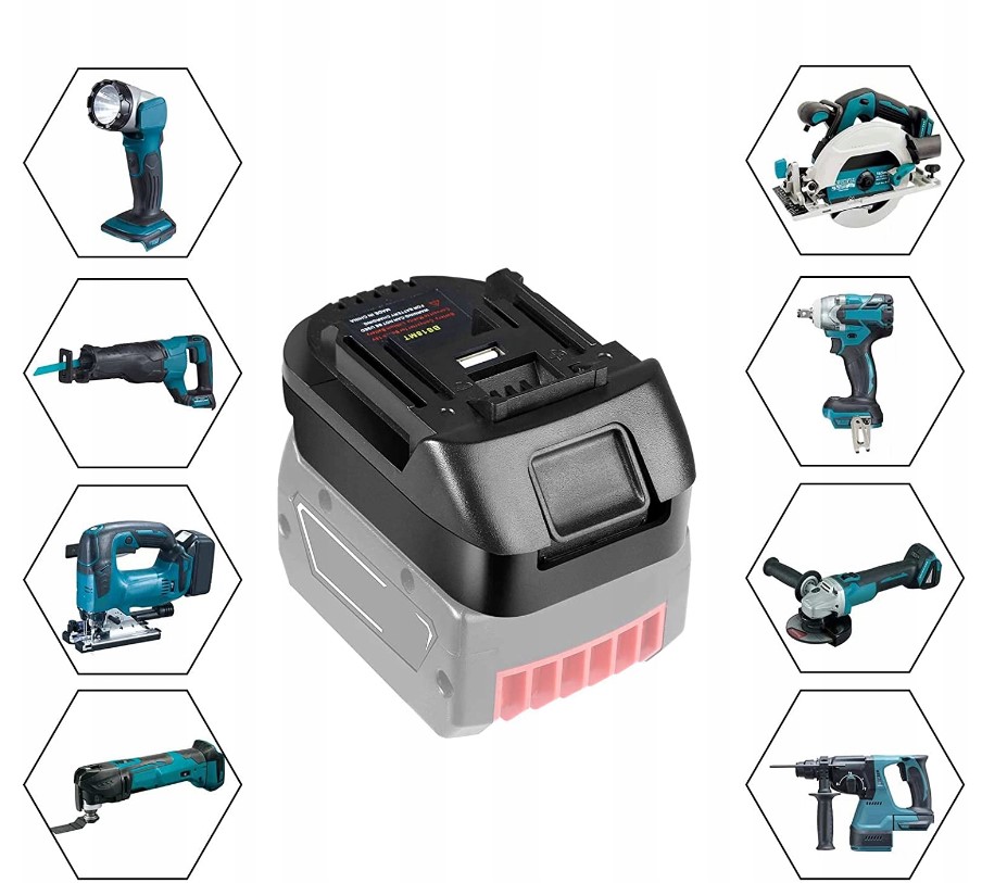 Adapter Przejściówka Do Baterii Makita 18V - 12378198433 - oficjalne ...