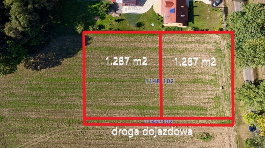 Działka, Pawłowice (gm.), 1287 m²