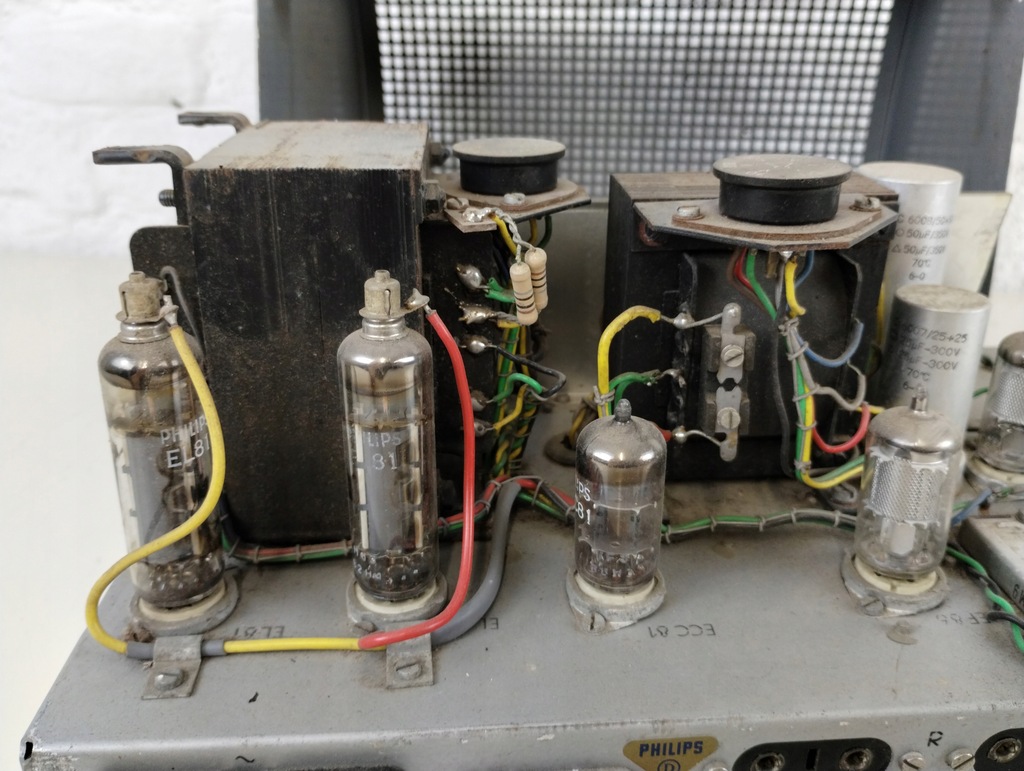 Wzmacniacz lampowy PHILIPS EL 6400 EL6400 Nr.1 - 13900048296 ...