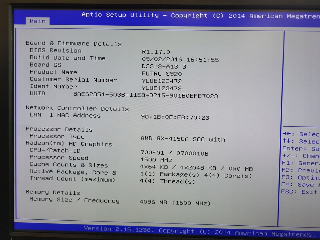 Fujitsu FUTRO S920 AMD GX-415GA (2290179)
