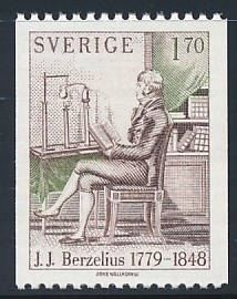 SZWECJA 1979 BERZELIUS CHEMIK Michel 1073 ** BCM