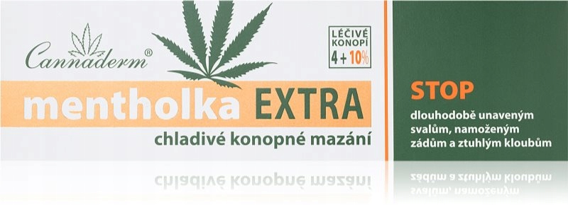 Cannaderm Mentholka EXTRA chladivé mazání konopny żel chłodzący z mentolem