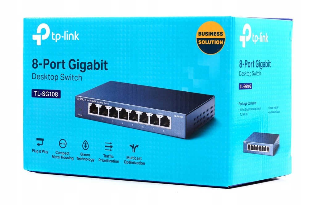 Купить КОММУТАТОР TP-LINK TL-SG108 8 портов GIGABIT Металл: отзывы, фото, характеристики в интерне-магазине Aredi.ru