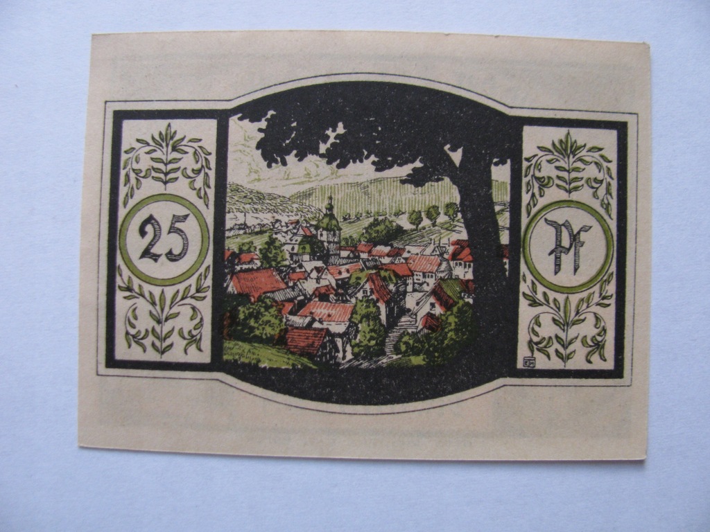 BANKNOT NOTGELD 25 PFENNIG 1921