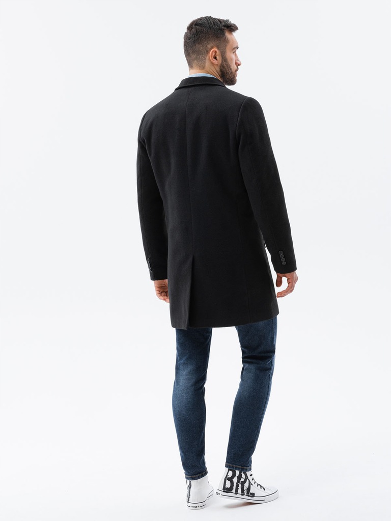 Купить Элегантное классическое мужское пальто C536 черное L: отзывы, фото, характеристики в интерне-магазине Aredi.ru