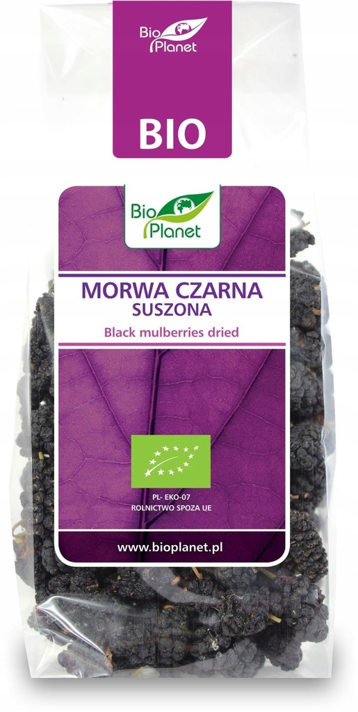 MORWA CZARNA SUSZONA BIO 100 g - BIO PLANET BIO PL