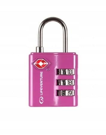 Kłódka Lifeventure TSA Combi Lock pink
