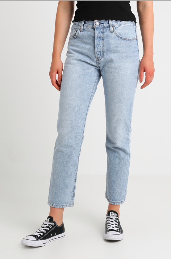 levi's 501 crop straight leg