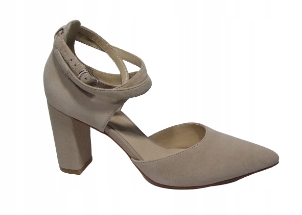 PIER ONE Czo enka na s upku nude zamszowe Roz.38 9456807248 oficjalne archiwum Allegro