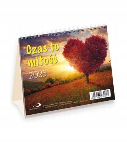 KALENDARZ 2025 NA BIURKO - CZAS TO MIŁOŚĆ