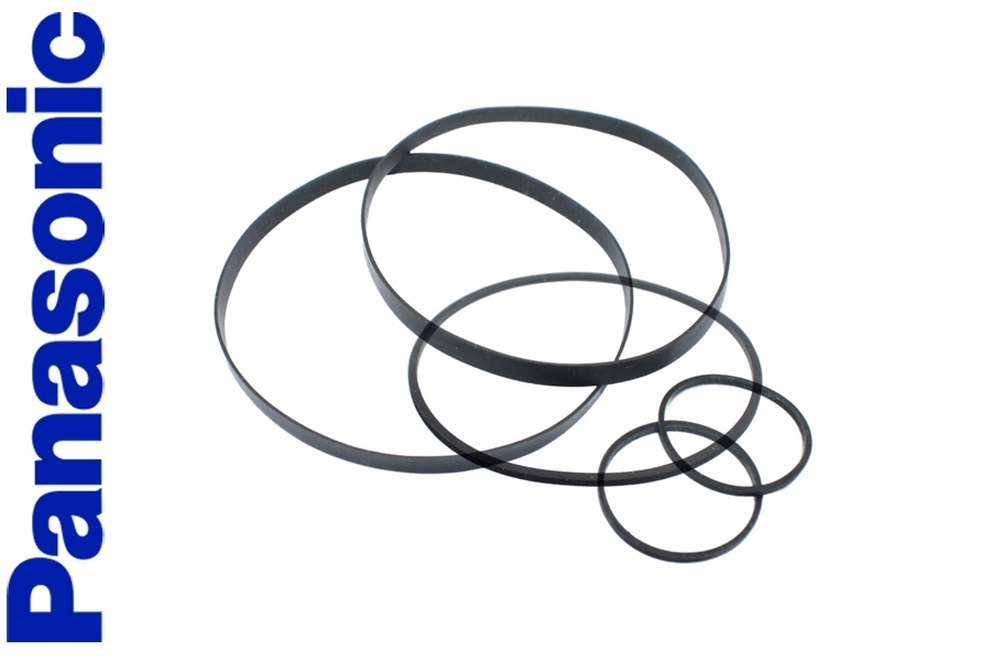 Komplet oryginalnych pasków do magnetofonu TECHNICS RS-TR165 (5 szt)