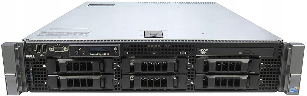 Serwer Dell PowerEdge R710 2x Xeon E5645 48GB H700