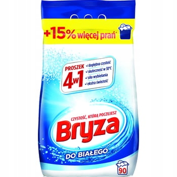 Proszek do prania 4w1 do białego 5,85kg (90 prań) BRYZA