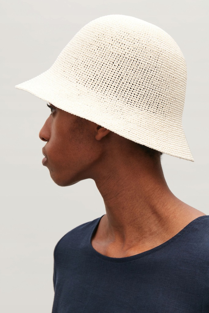 Kapelusz letni COS Bucket Hat słomiany NOWY XS/S 9264597069