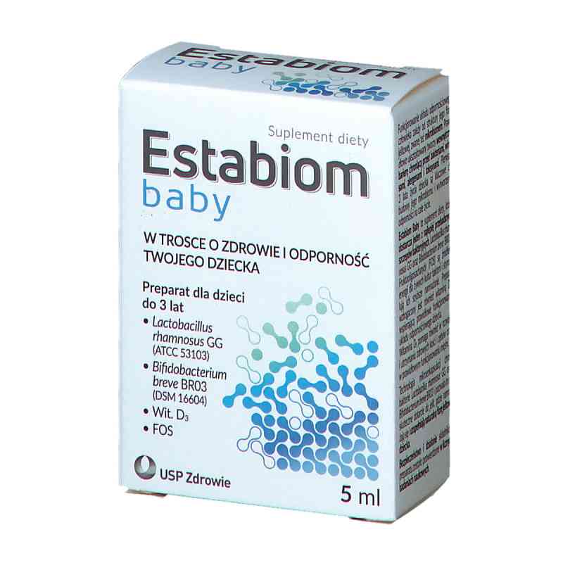 Estabiom Baby krople 5ml Lactob.Rhamnosus i Wit.D3