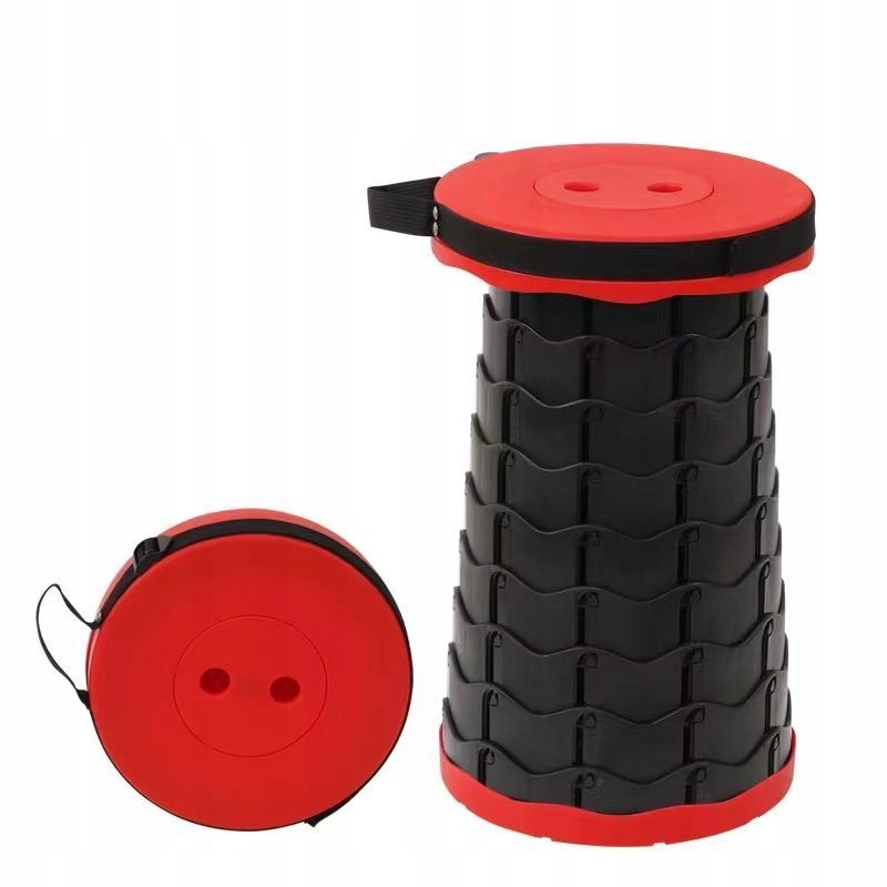 Krzesło turystyczne bez oparcia Ikonka czarny