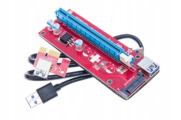 Купить RISER PCI-E 1x-16x USB 3.0 SATA 16-контактный, версия 009S: отзывы, фото, характеристики в интерне-магазине Aredi.ru