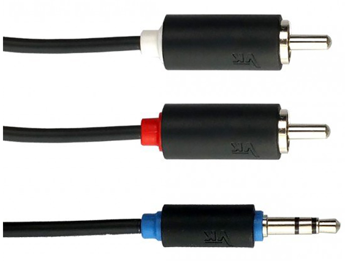 Kabel 2 RCA - Jack 3.5mm Voice Kraft VK 7200 1,5m