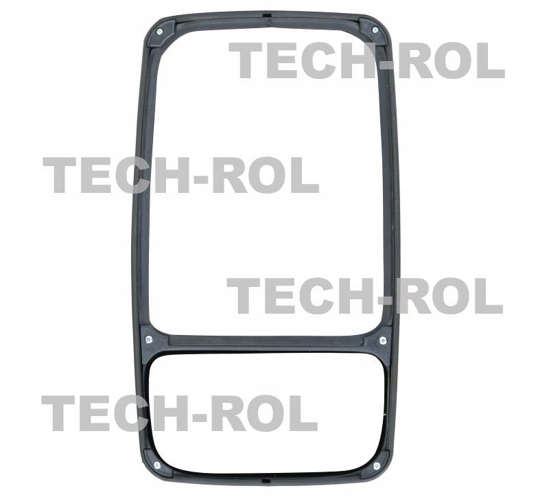 Lusterko samochodowe lewe 330 mm / 185 mm obejma 20 mm-32 mm C33-2S Cross