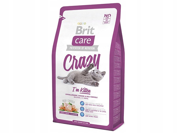 Brit Care Cat Crazy Kitten z Kurczakiem 7kg