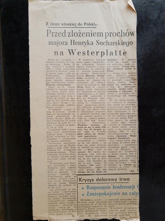 Gdańsk Westerplatte Sucharski ekshumacja 1971 []