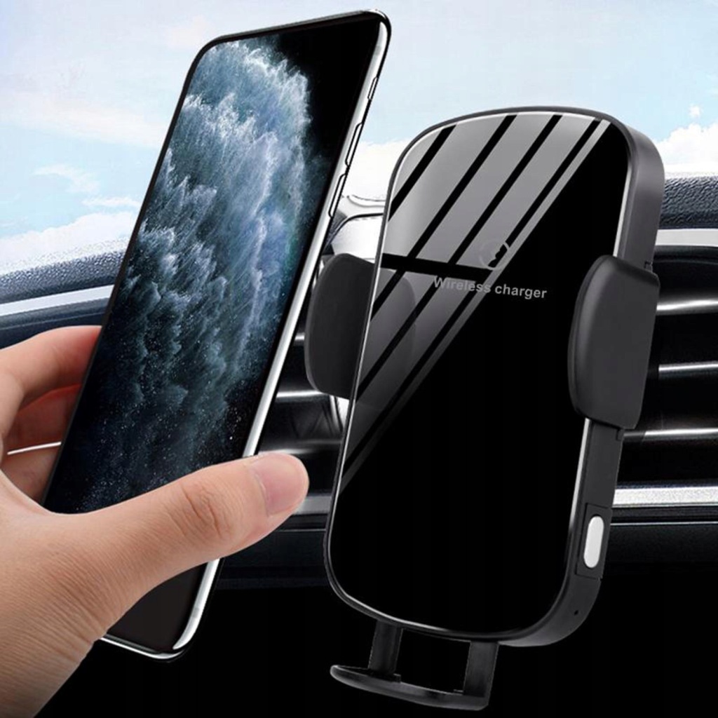 15W Wireless Car r Fast Charging Mount Clamping Phone Holder Regular