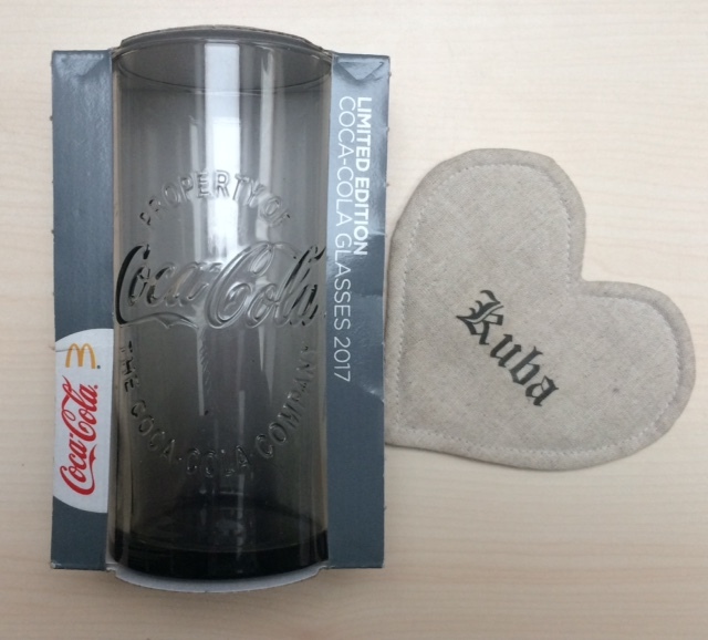 SZKLANKA COCA-COLA GLASSES 2017 Mc Donald's