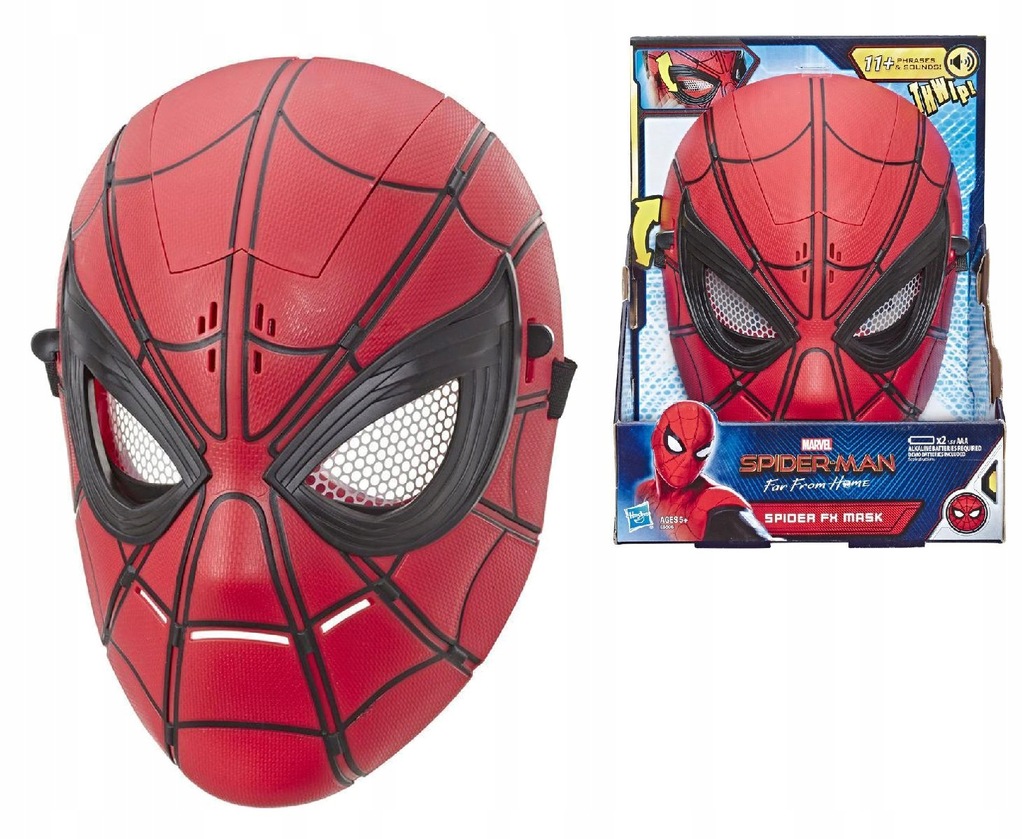 Maska SPIDERMANA Gadająca Ruchome Oczy Spider-Man