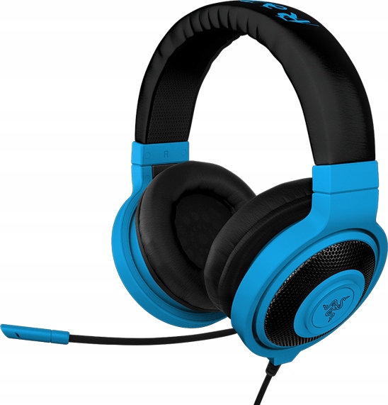 Słuchawki Kraken Pro neon blue Razer + przedłużacz