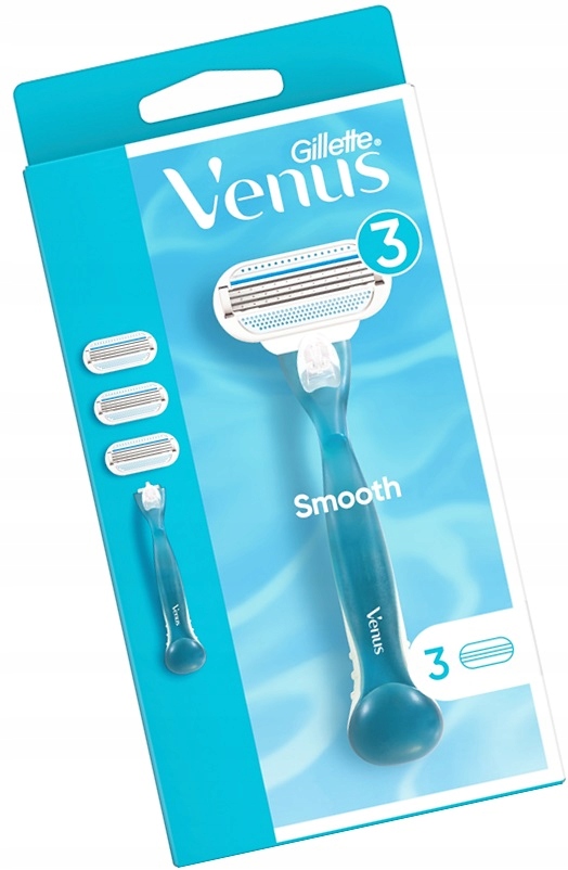 GILLETTE VENUS 3 Maszynka na wkłady Smooth rączka + 3 ostrza