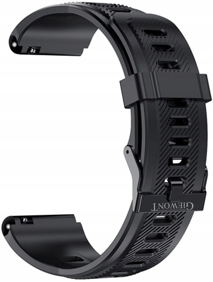 Pasek do Smartwatch Giewont GW430 Silikonowy CZARN