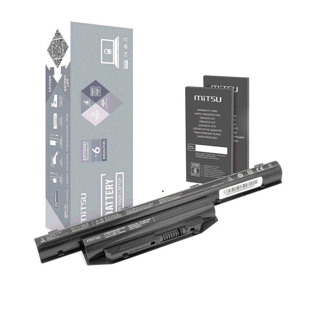 Bateria FPCBP426 do Fujitsu 4400mAh 48Wh Lifebook