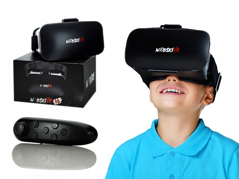 Okulary VR Webski V6 GOGLE DO TELEFONU + Pilot