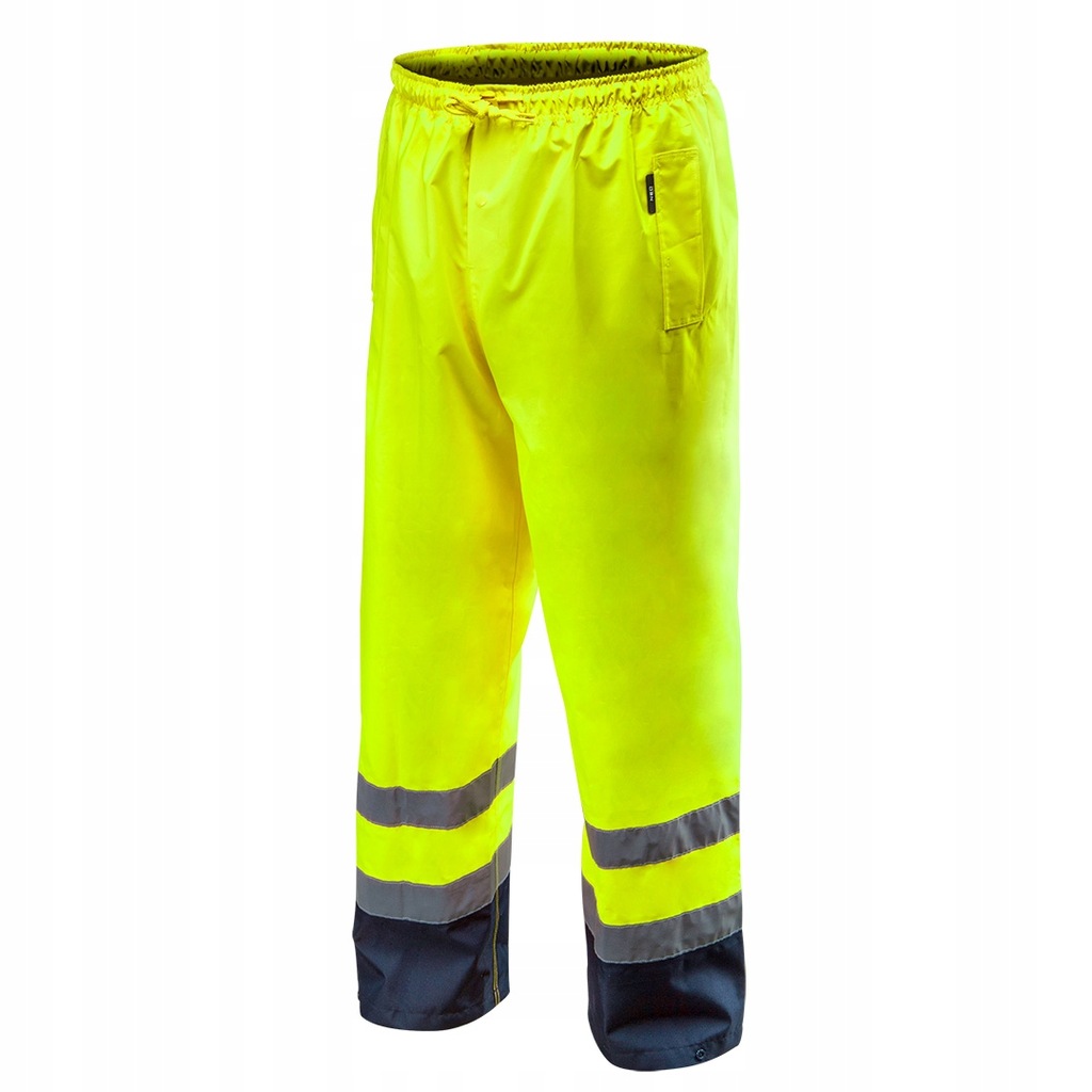 Spodnie robocze ostrzegawcze wodoodporne, żółte, r