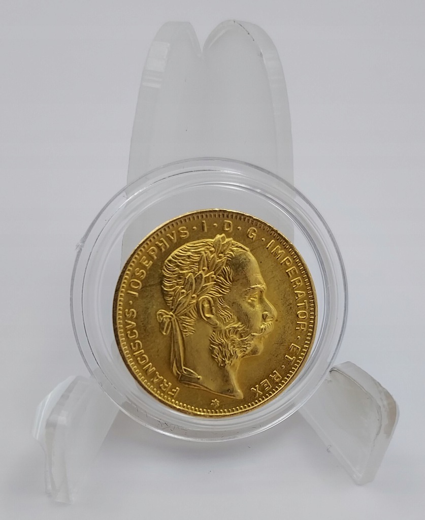Złota Moneta 8 Fl/ 20Fr Austria 1892 Restrike
