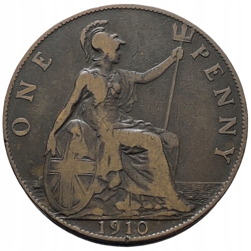 66870. Wielka Brytania, 1 pens, 1910r.