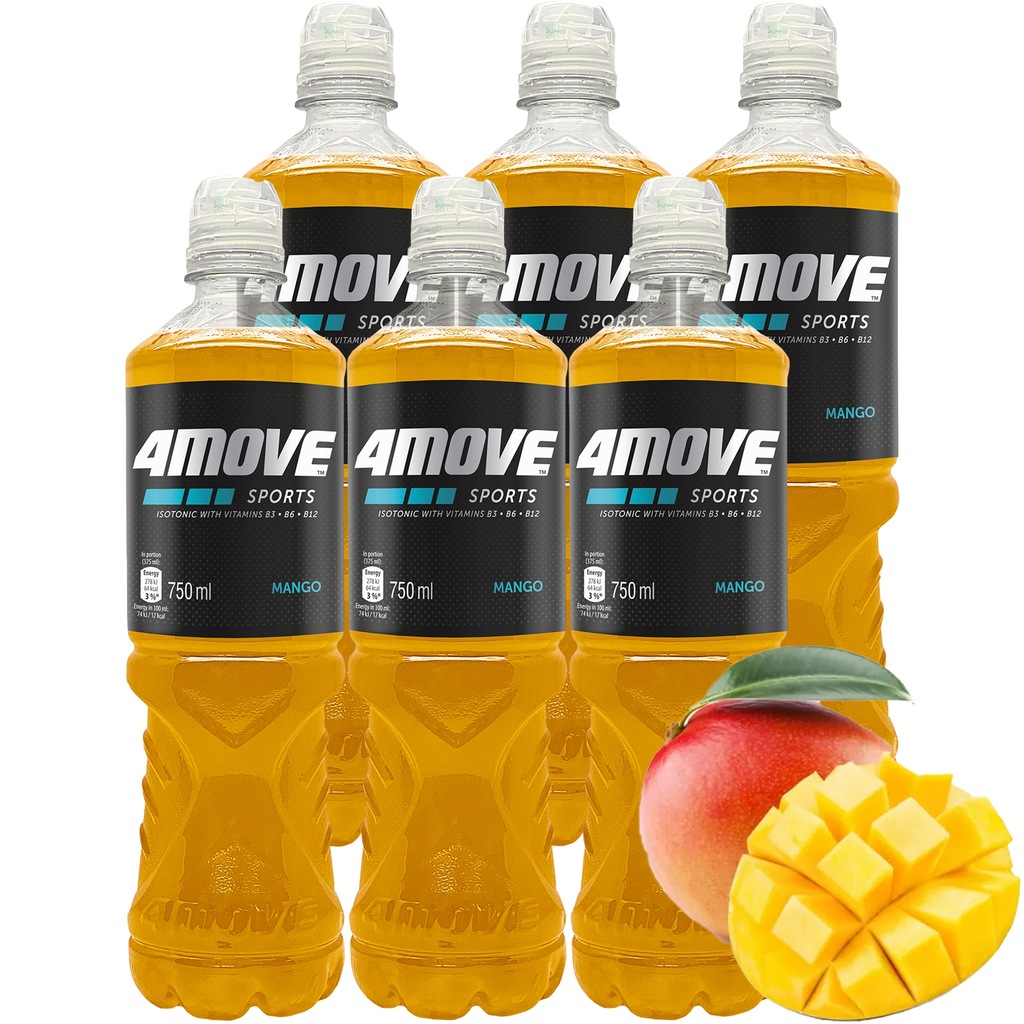 4Move Napój izotoniczny niegazowany o smaku mango 750 ml