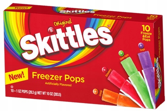 Skittles Freezer Pops