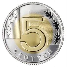 5 zł 2021r UNC x6sztuk