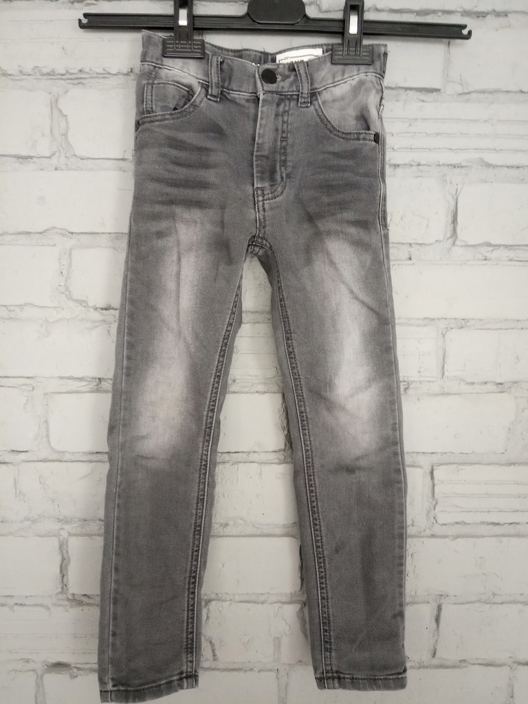 T_NEXT szare spodnie jeansowe 6lat 116cm