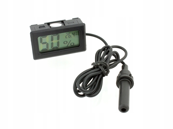 Termometr higrometr LCD elektroniczny z sondą