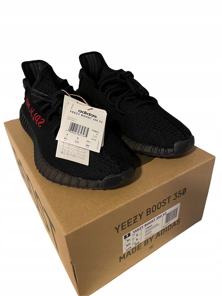 YEEZY BOOST 350 BRED 43 1/3 100% ORYGINAL DBL BOX - 11834568232 - oficjalne  archiwum Allegro