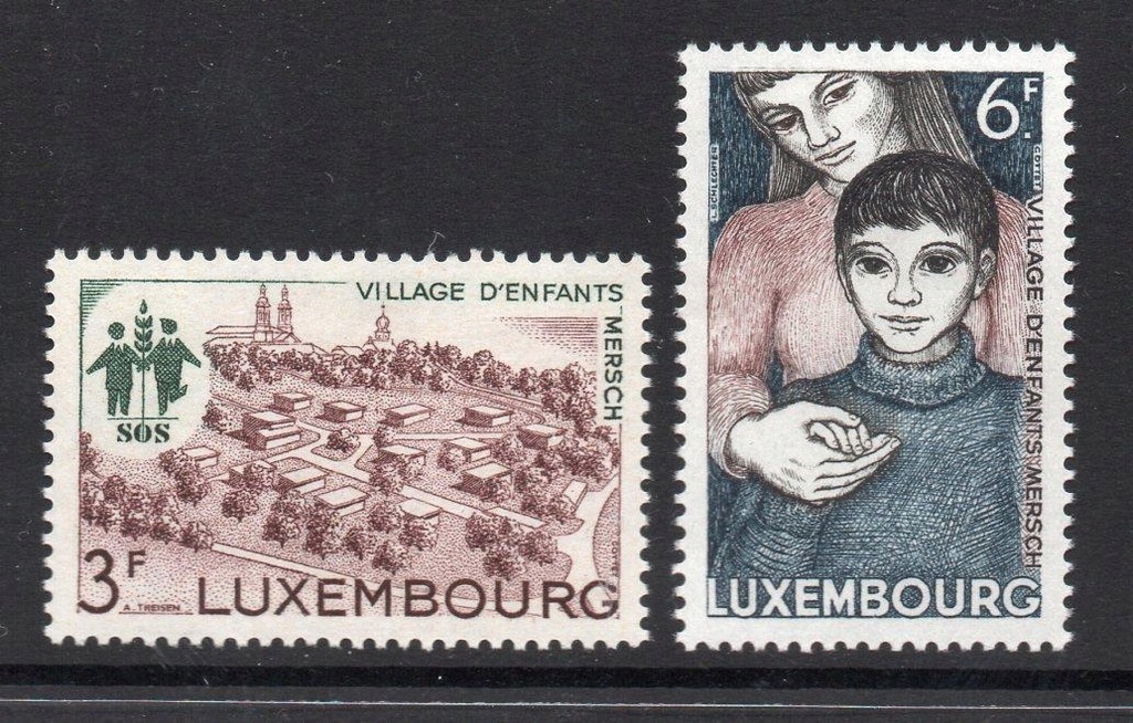 Luksemburg 1968 Znaczki 775-6 ** wioska dzieci