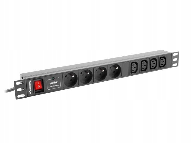 Listwa zasilająca Rack PDU 1U 4x PL + 4x IEC C13 2