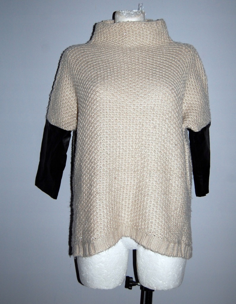 SALE! RESERVED beżowy sweter 38 M basic jesień