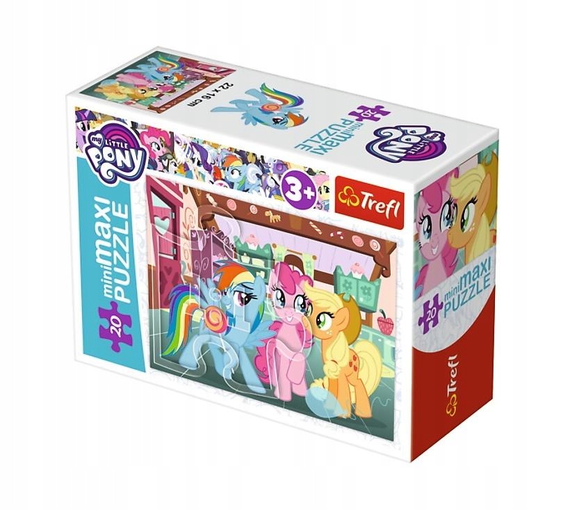 Puzzle 20 miniMaxi Wesoły dzień kucyków PONY TREFL