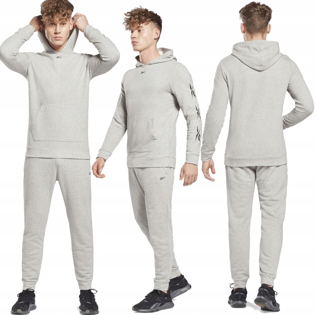 REEBOK KOMPLET MĘSKI BLUZA DRESY GI9415 L *