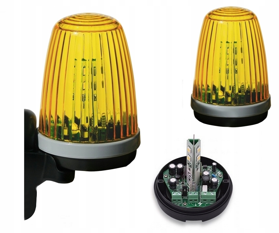 LAMPA OSTRZEGAWCZA DO BRAM Led 12/24/230V Antena